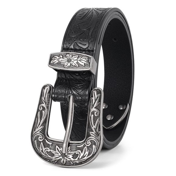 Women Leather Belts Ladies Vintage Western Belt Cowboy Cowgirl Country Belt🥺 - Picture 7 of 7